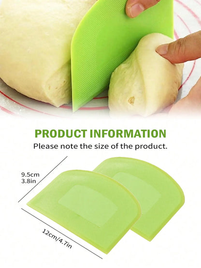 2pcs Dough Scraper Bowl Food-safe Plastic Cutter