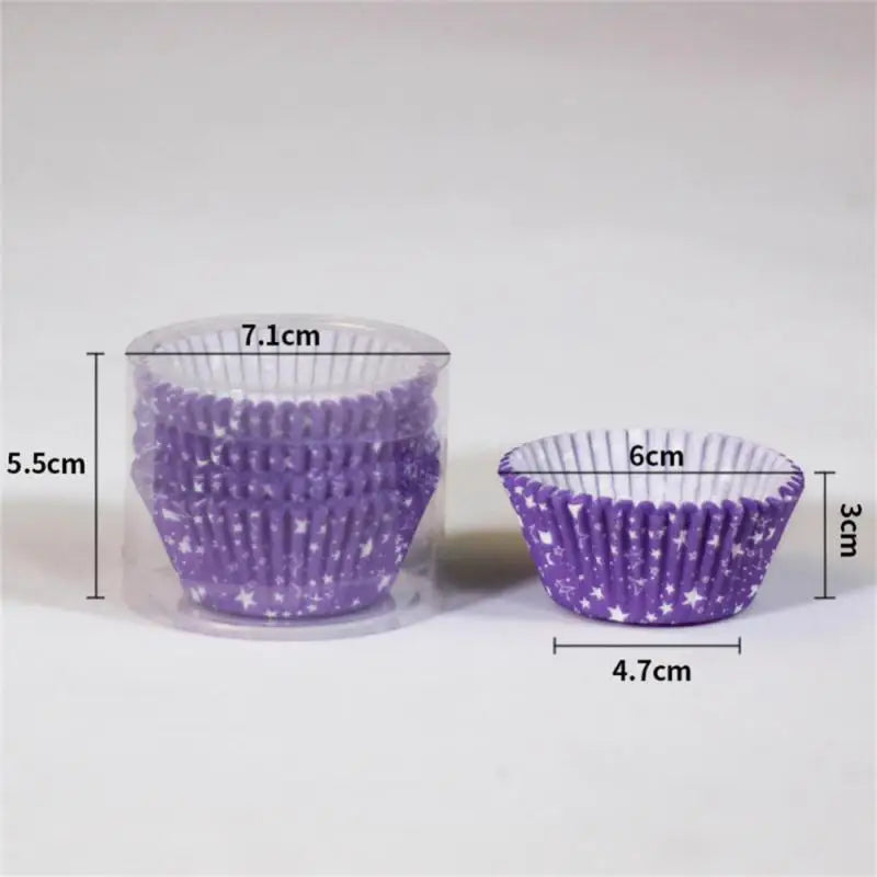 100PCS Cupcake Paper Cups Muffin Cupcake Liner Baking Muffin Box Cup Tray Wedding Party Wrapper