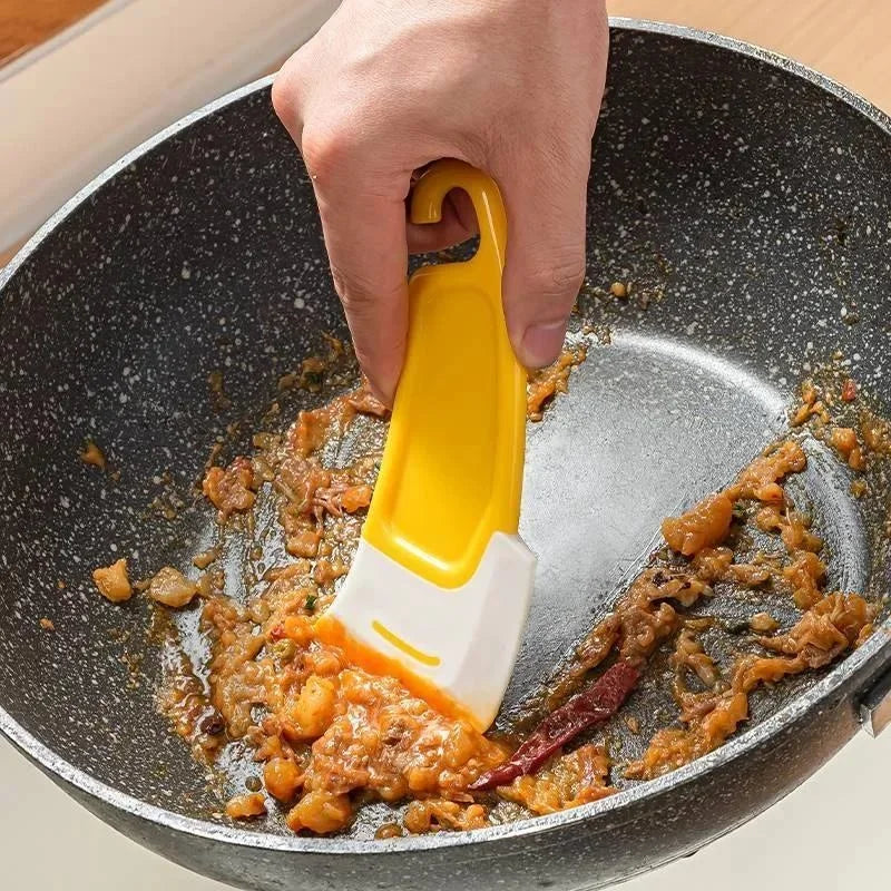 Non Stick Silicone Pan Scraper Dish Cleaning Spatula And Spatula Pot Cleaning Tool