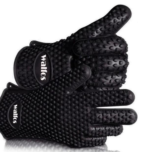 Silicone Oven Kitchen Glove Heat Resistant Thick Cooking BBQ Grill Glove Oven Mitts