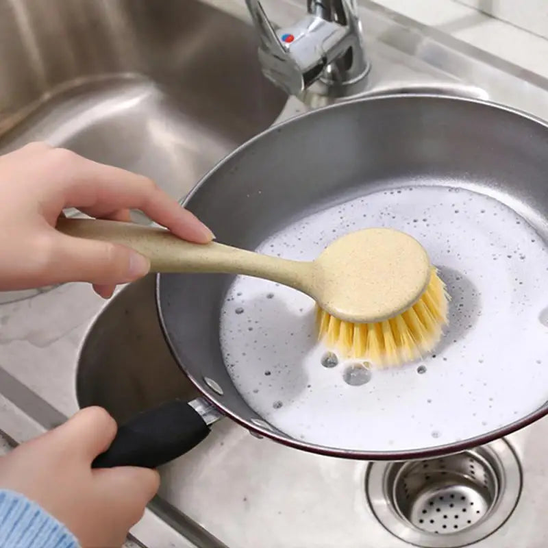 3/1pcs Kitchen Cleaning Brush Long Handle Multifunctional Plate Bowl Dish Washing Brush