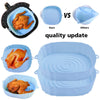 Air Fryer Pan Silicone Basket Airfryer Oven Baking Silicone Tray Reusable Airfryer Pot Pan Liner