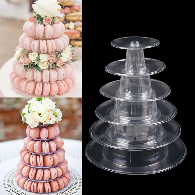 6/10 Tiers Macaron Display Stand Cupcake Tower Rack Cupcake Stand For Wedding and Birthday Party