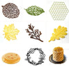 Dessert Decoration Hollowed Out Chocolate Chips Silicone Baking Mold Leaf or Honeycomb Design