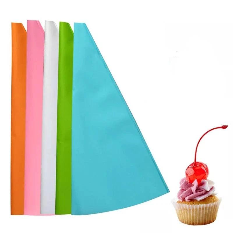 1-10pc DIY Reusable Silicone Piping Bag Pastry Bags Cream Cupcake Decorating Baking Tools Kitchen