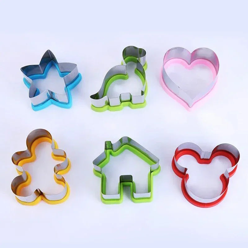 Hot Animal Dinosaur Star Heart Shape Stainless Steel Bread Mould Metal Cookie Cutters