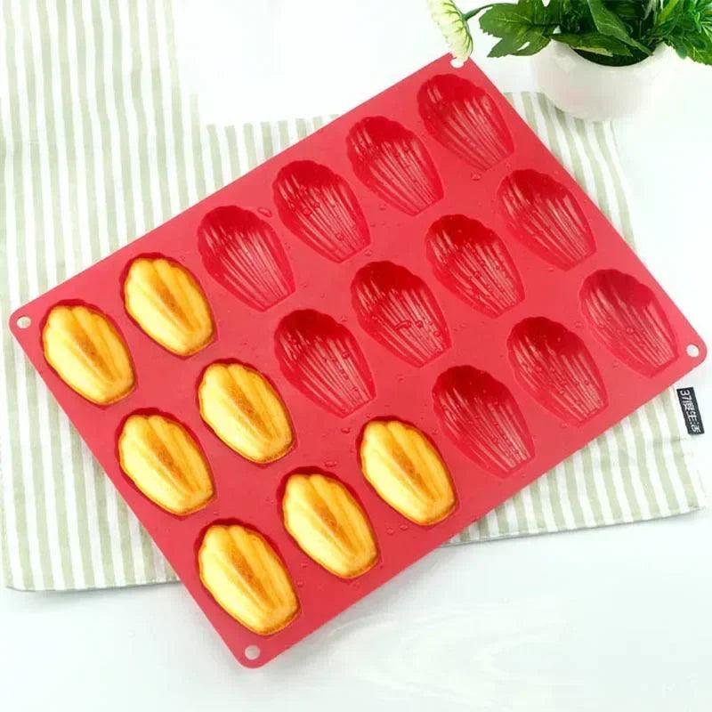 Mini Food Grade Madeleine Silicone Cake Mold Cookie Mold DIY Shell Baking Pan Mould Kitchen