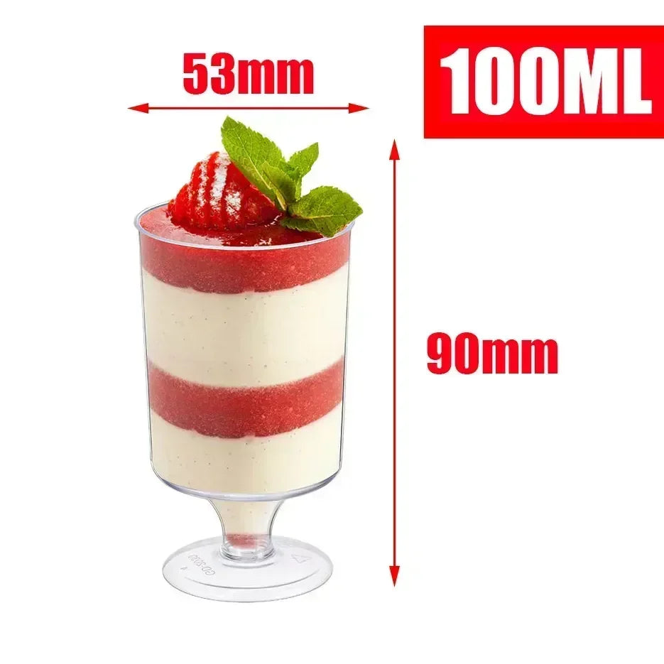 Mini Dessert Plastic Cups | Disposable Mousse Container