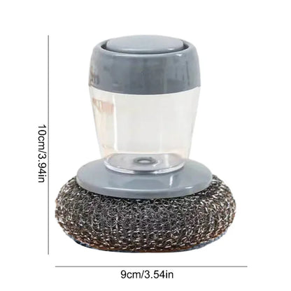 Automatic Liquid-fill Scrubber Kitchen Sponge for Washing Pan