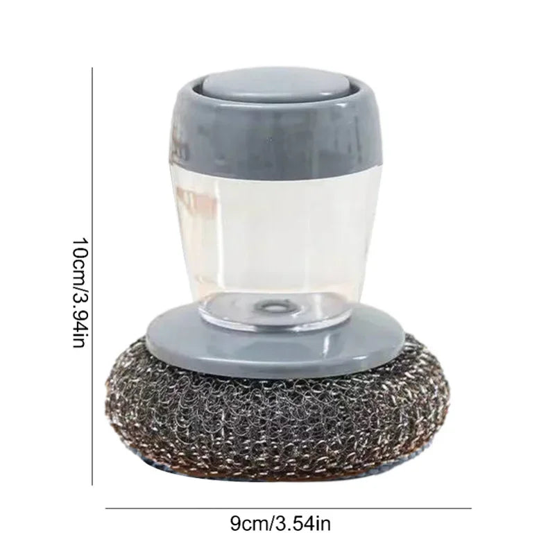 Automatic Liquid-fill Scrubber Kitchen Sponge for Washing Pan