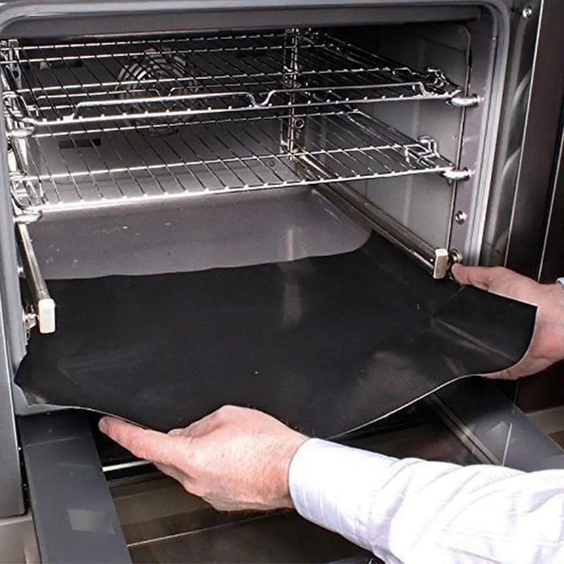 Large Non Stick Oven Liner 60 X 40 CM Reusable Dishwasher Safe Baking Spill Barbeque Accessories