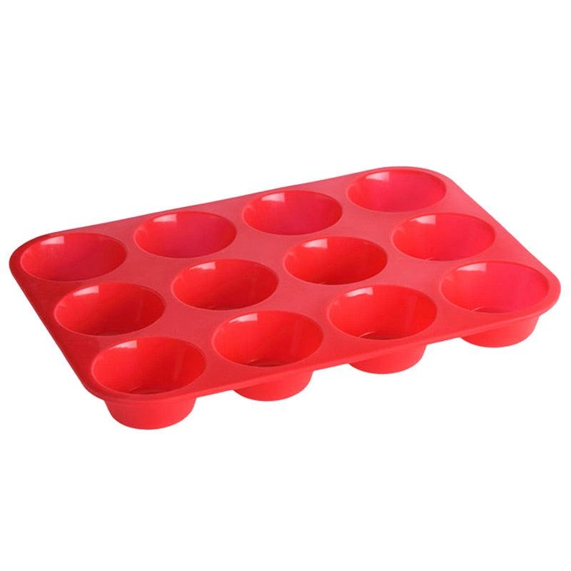 Mini Muffin Cup 12 or 24 Cavity Silicone Cake Molds Soap Cookies Cupcake Bakeware Pan Tray Mold Home - BAKEWARE : NEW ZEALAND