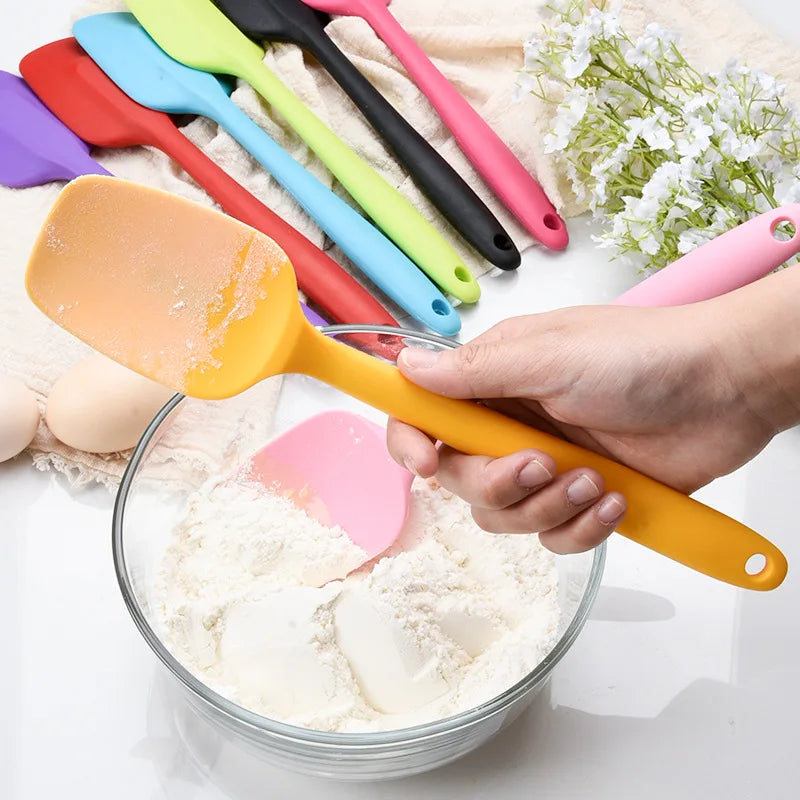 28CM Food-grade Silicone Square Spatula Large Baking and Decorating  T-spatula Multi-color