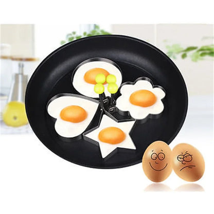 Hot Fried Egg Pancake Shaper Kitchen Tool Stainless Steel Shaper Mould Mold Kitchen Rings Heart Crepe Maker  Hogar Cocina