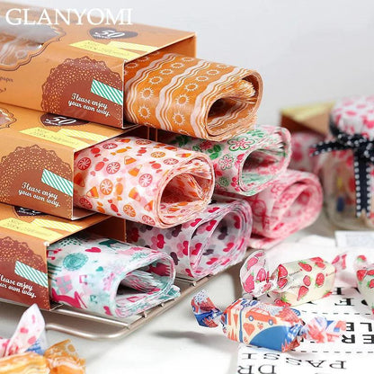 50Pcs/Lot Wax Paper Food Grade Grease Paper Food Wrappers Wrapping Paper for Bread Sandwich