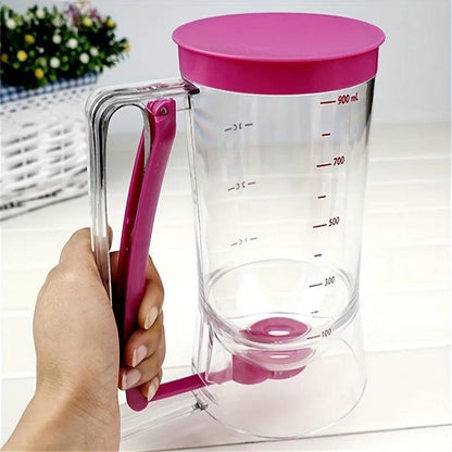 1 Pcs 900ml Batter Dispenser Hand-held Graduated Funnel Pastry Dough Dispensador For Pancake Cupcakes Cake