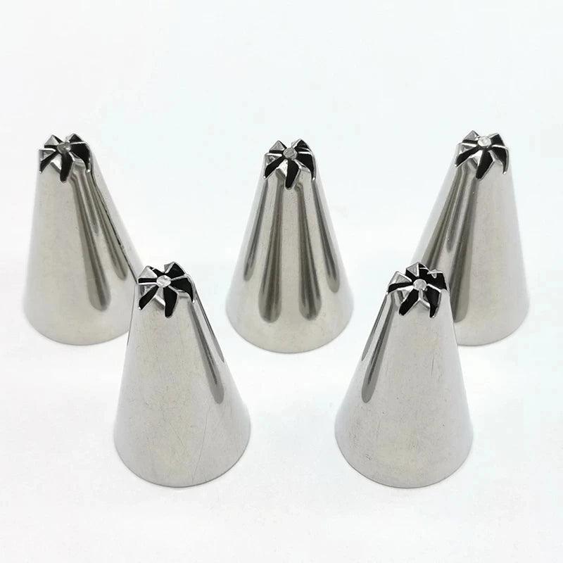 Stainless Steel Flower Icing Piping Nozzle Pastry Tips Cream Decorating Drop Flower DIY baking tool