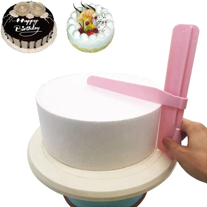 DIY Adjustable Screed Cake Scraper Fondant Spatulas Cream Edge Smoother Decorating Tools Bakeware