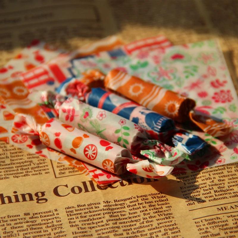 50Pcs/Lot Wax Paper Food Grade Grease Paper Food Wrappers Wrapping Paper For Bread Sandwich