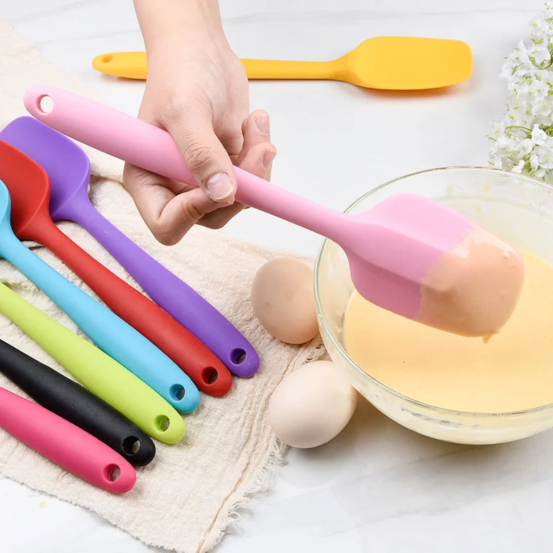 28CM Food-grade Silicone Square Spatula Large Baking and Decorating  T-spatula Multi-color