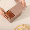 1Pcs Rectangle Loaf Pan with Cover Bread Baking Mould Cake Toast Non-Stick Toast Box