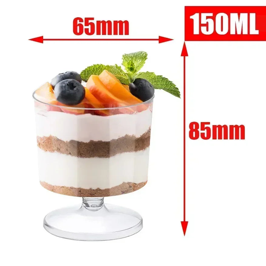 Mini Dessert Plastic Cups | Disposable Mousse Container