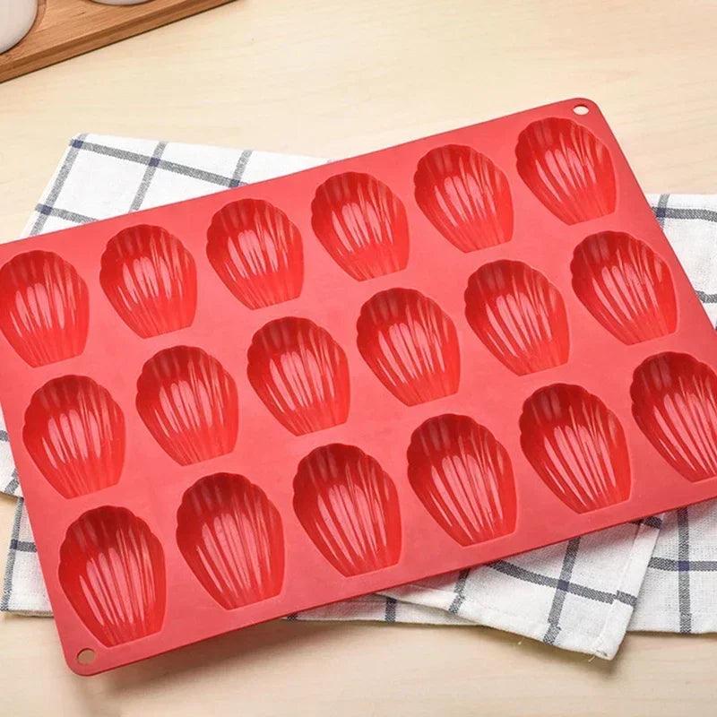 Mini Food Grade Madeleine Silicone Cake Mold Cookie Mold DIY Shell Baking Pan Mould Kitchen