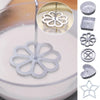 Aluminum Classic Rosette Iron Maker Waffle Timbale Molds Funnel Cake Ring Maker Cookie Bake Mold