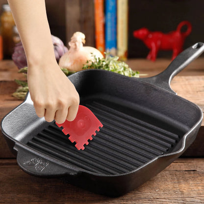 2pcs Grill Pan Scrapers For Frying Pan and Cookware Cleaning