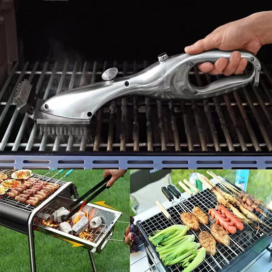 Barbecue Grill Outdoor Steam Cleaning Brushes Suitable For Charcoal Scraper Accessories