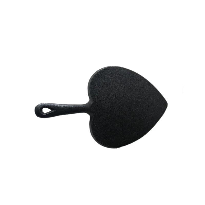 Mini Heart-shaped Uncoated Cast Iron Omelette Pan Baking Tray Little Frying Pan