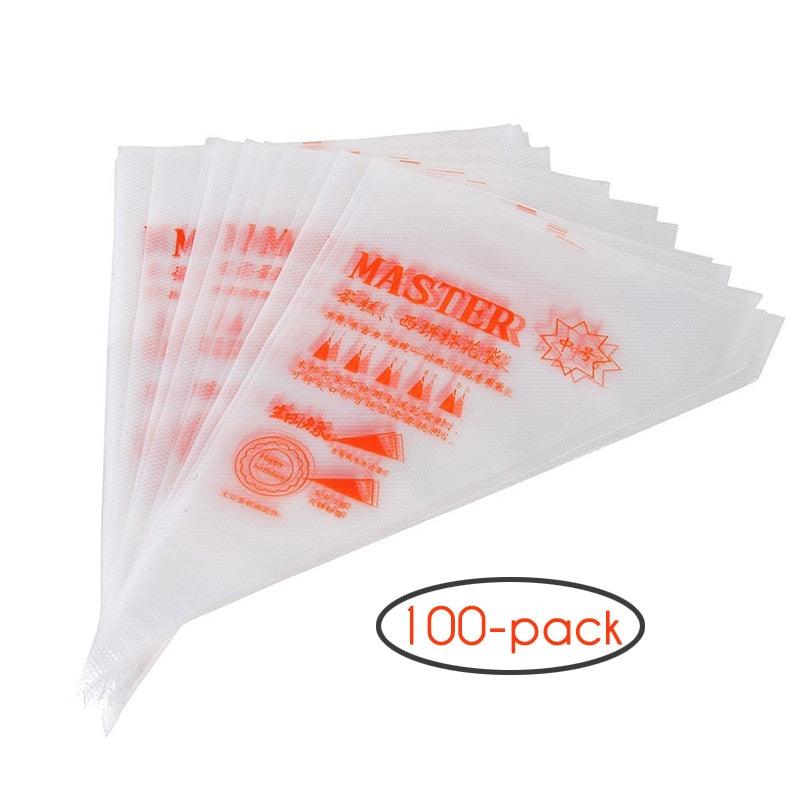 100-Pack Pastry Bags 10-Inch Disposable Icing Bags Decorating Bags Baking and Cake Decorating - BAKEWARE : NEW ZEALAND