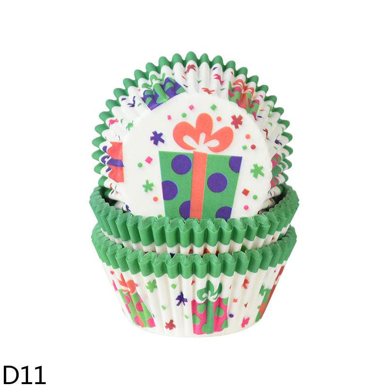 100Pcs Paper Muffin Cup Box Cupcake Liner DIY Birthday Wedding Christmas Home Party Baking Dessert