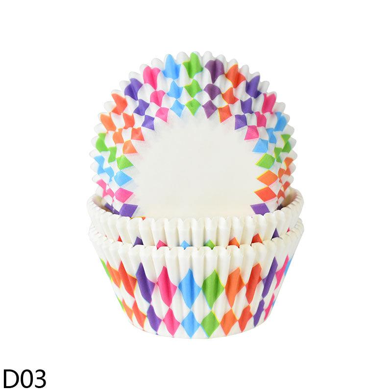 100Pcs Paper Muffin Cup Box Cupcake Liner DIY Birthday Wedding Christmas Home Party Baking Dessert