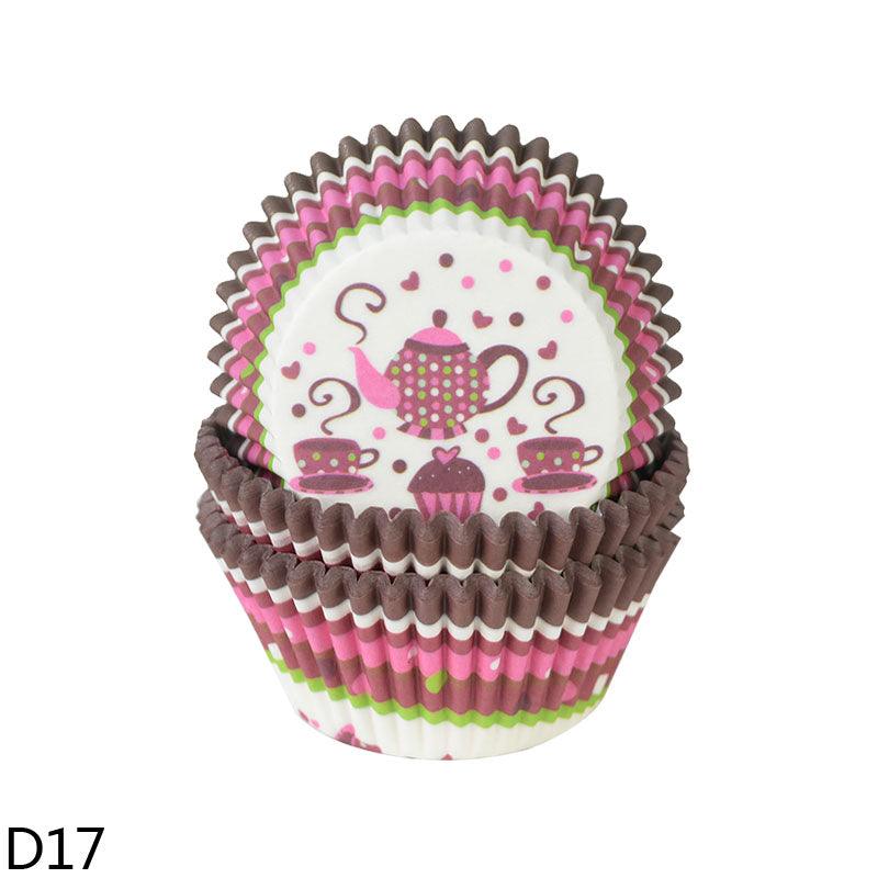 100Pcs Paper Muffin Cup Box Cupcake Liner DIY Birthday Wedding Christmas Home Party Baking Dessert