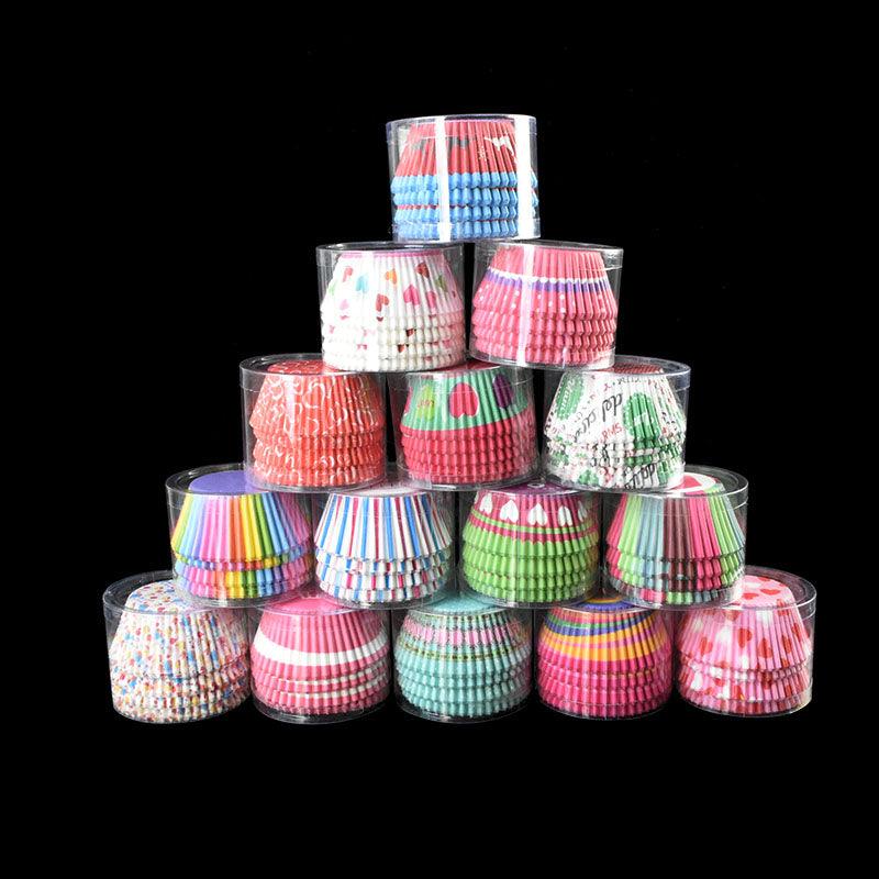 100Pcs Paper Muffin Cup Box Cupcake Liner DIY Birthday Wedding Christmas Home Party Baking Dessert