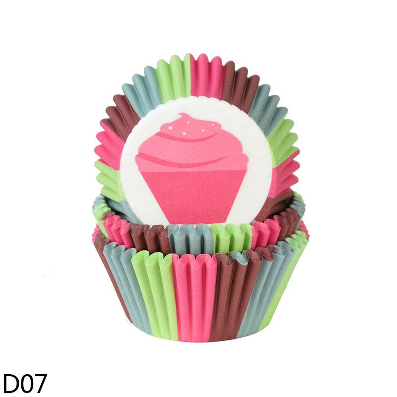 100Pcs Paper Muffin Cup Box Cupcake Liner DIY Birthday Wedding Christmas Home Party Baking Dessert