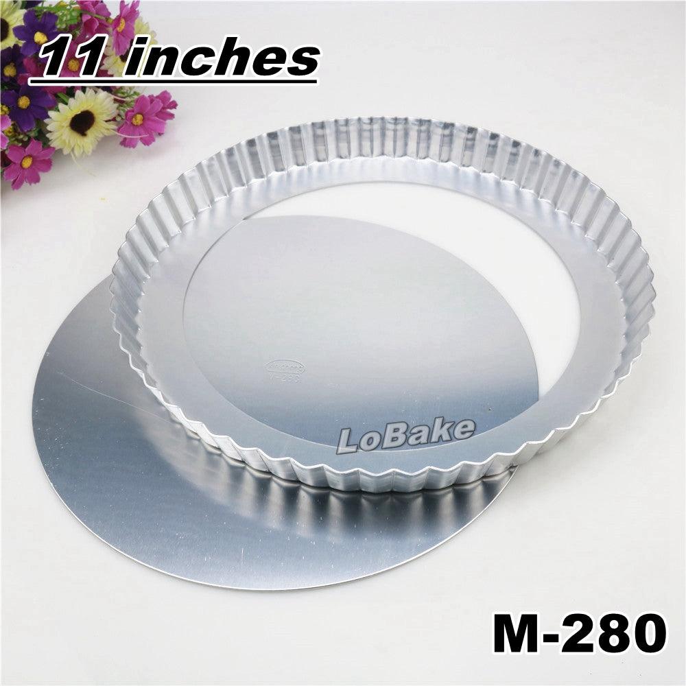 11 inches loose 28cm bottom aluminium anodising chrysanthemum wavy pie pan pizza stone pancake