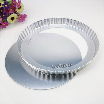 11 inches loose 28cm bottom aluminium anodising chrysanthemum wavy pie pan pizza stone pancake