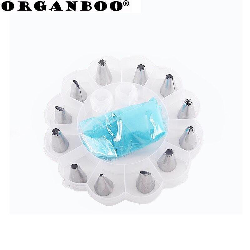 14Pcs/Set Stainless Steel Nozzle Set DIY Cake Decorating Tips Russian Icing Piping Tips Silicone - BAKEWARE : NEW ZEALAND