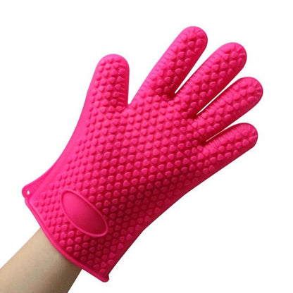 1Pair Silicone Heat Resistant Glove Multifunction Oven Mitts BBQ Gloves Kitchen Potholders Cooking - BAKEWARE : NEW ZEALAND