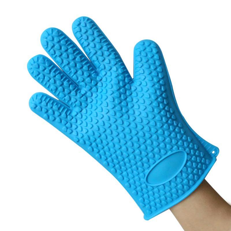 1Pair Silicone Heat Resistant Glove Multifunction Oven Mitts BBQ Gloves Kitchen Potholders Cooking - BAKEWARE : NEW ZEALAND