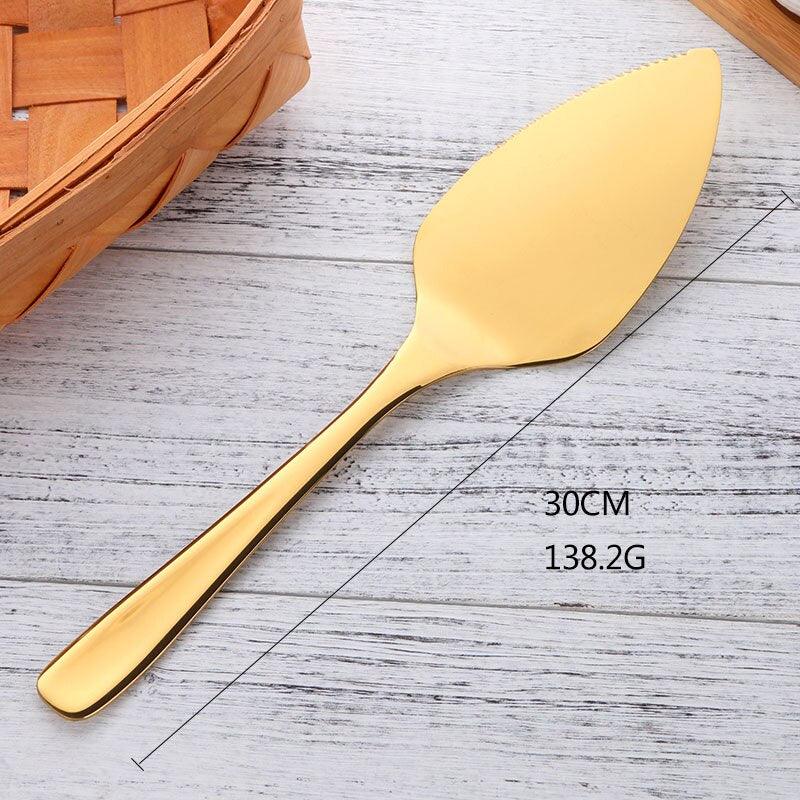 1Pc Big Cake Shovel Stainless Steel Pizza Shovels Baking Tool for Pie Pizza Gold Cake Server