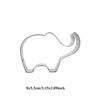 1pcs patisserie reposteria Elephant Balloon Mold Metal Cookie Cutter Fondant Cake Decor Tools