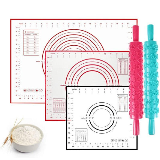 26 Designs Silicone Baking Mat Nonstick Rolling Dough Mat High Quality Pastry Pad Kneading Dough - BAKEWARE : NEW ZEALAND