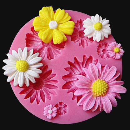 3D Flower Silicone Molds Fondant Craft Cake Candy Chocolate Sugarcraft Ice Pastry Baking Tool Mold