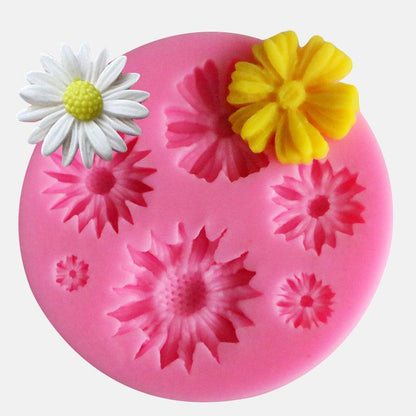 3D Flower Silicone Molds Fondant Craft Cake Candy Chocolate Sugarcraft Ice Pastry Baking Tool Mold