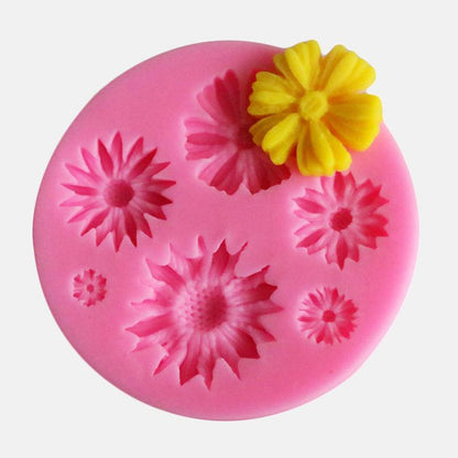 3D Flower Silicone Molds Fondant Craft Cake Candy Chocolate Sugarcraft Ice Pastry Baking Tool Mold