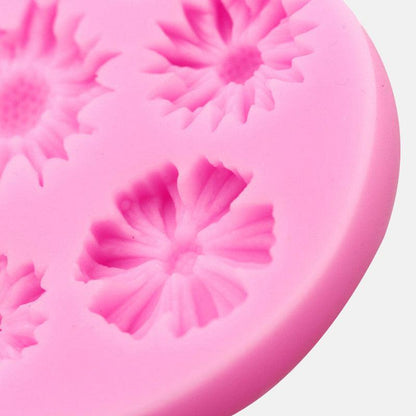 3D Flower Silicone Molds Fondant Craft Cake Candy Chocolate Sugarcraft Ice Pastry Baking Tool Mold