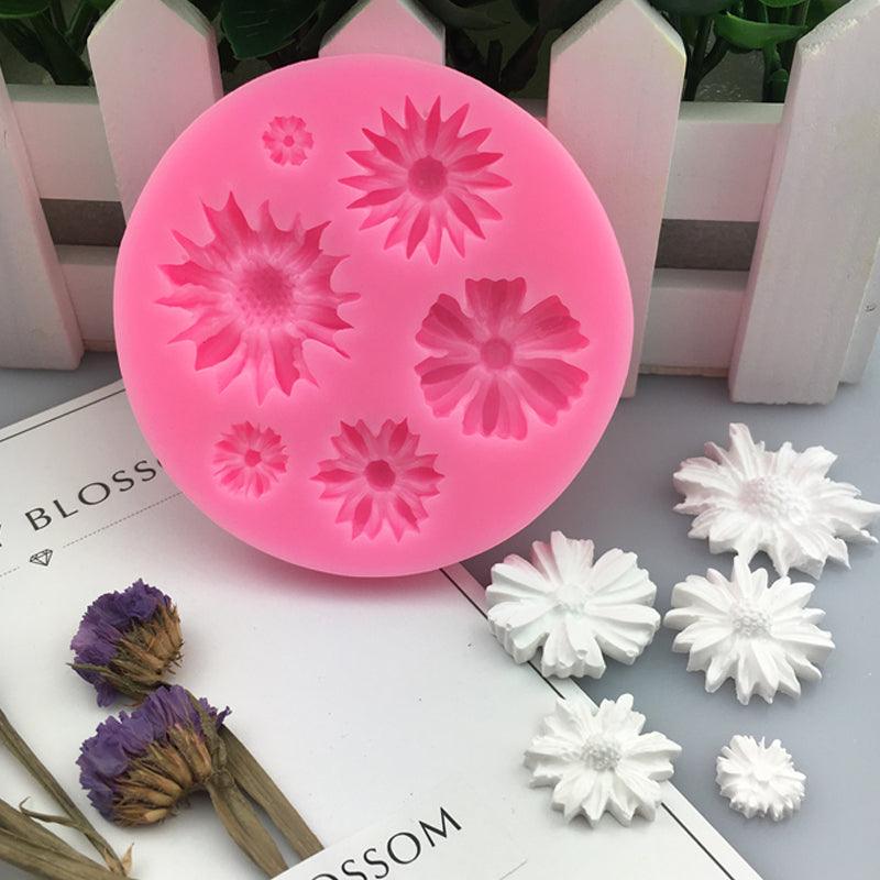 3D Flower Silicone Molds Fondant Craft Cake Candy Chocolate Sugarcraft Ice Pastry Baking Tool Mold